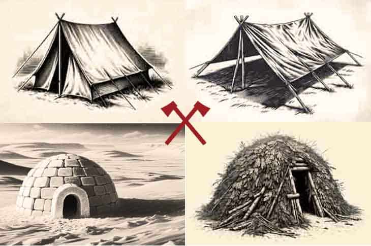 Survival and Bushcraft Shelters